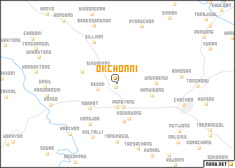 map of Okchŏn-ni