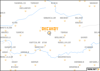 map of Okçuköy