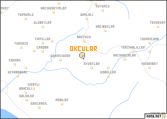 map of Okçular