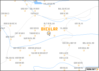 map of Okçular