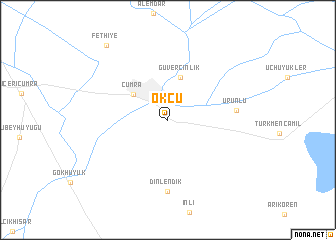 map of Okçu