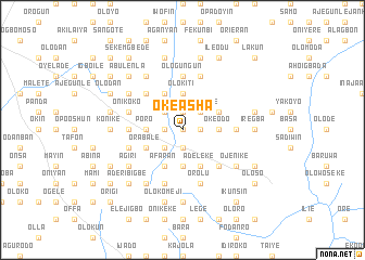 map of Oke Asha
