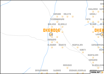 map of Okebode