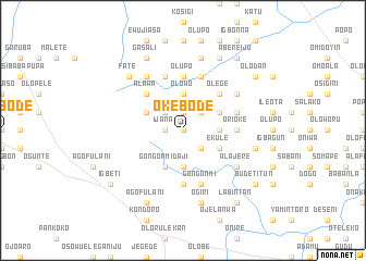 map of Okebode