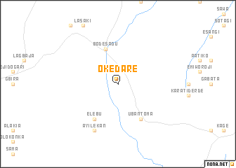 map of Oke Dare