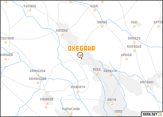 map of Okegawa
