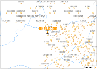 map of Oke Lagan