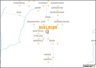 map of Okélakba