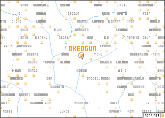 map of Oke Ogun