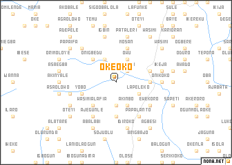 map of Oke Oko