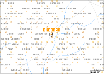 map of Oke Oran