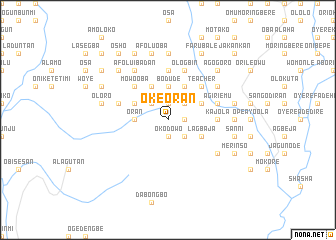 map of Oke Oran