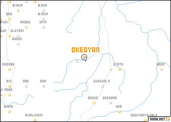 map of Oke Oyan