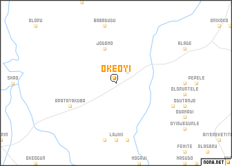 map of Oke Oyi