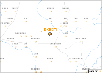 map of Oke Oyi