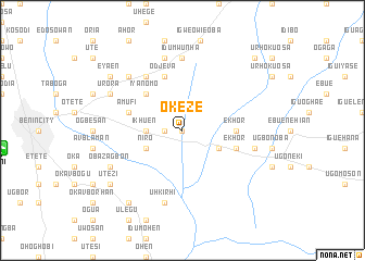 map of Okeze