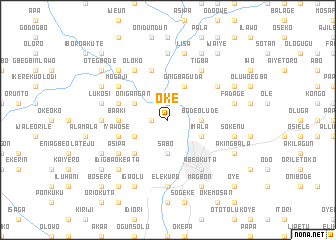 map of Oke