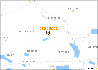 map of Okhonkolʼ