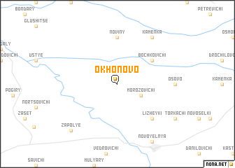 map of Okhonovo