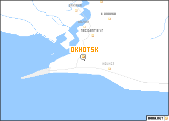 map of Okhotsk