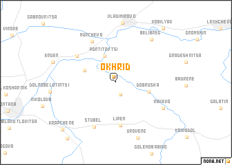 map of Okhrid