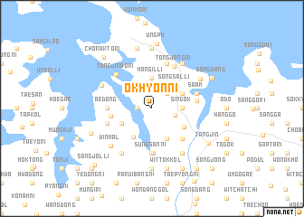 map of Okhyŏn-ni