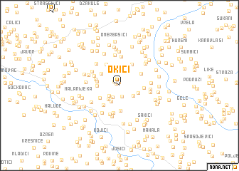 map of Okići