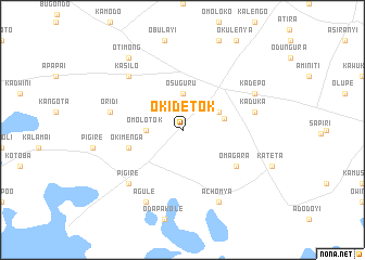 map of Okidetok