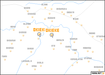 map of Okiéké