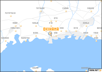 map of Okihama