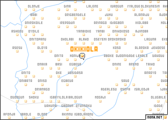 map of Okikiola