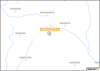 map of Okirakrom