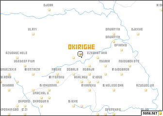 map of Okirigwe