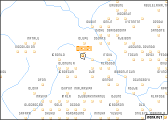 map of Okiri