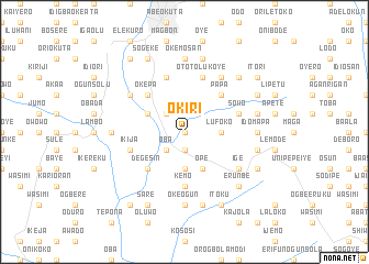 map of Okiri