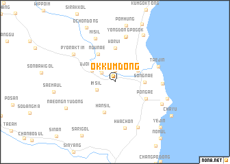 map of Okkŭm-dong