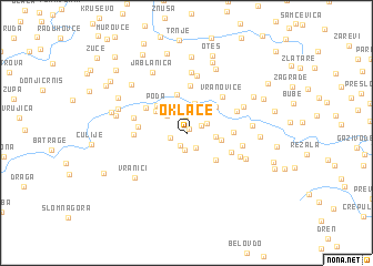 map of Oklace