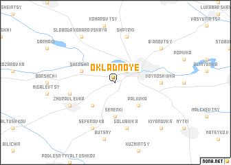 map of Okladnoye