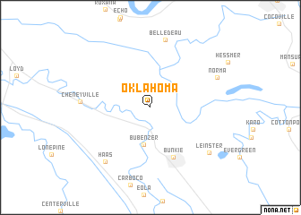 map of Oklahoma