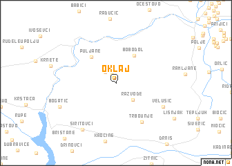 map of Oklaj