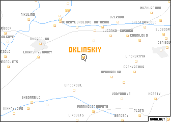 map of Oklinskiy