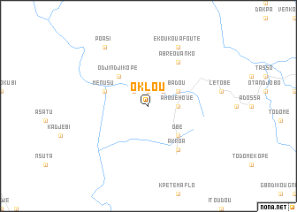 map of Oklou