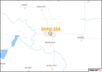 map of Okmulgee