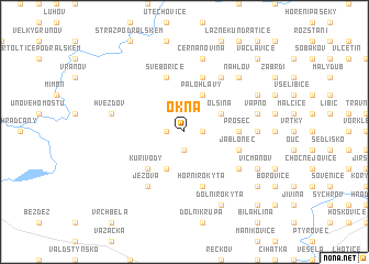 map of Okna