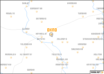 map of Okno