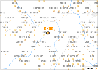 map of Okoa