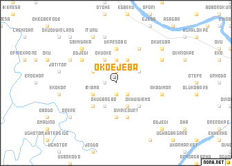 map of Okoejeba