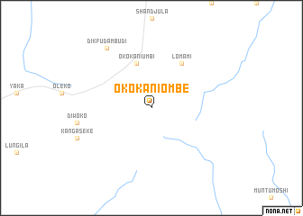 map of Okokaniombe