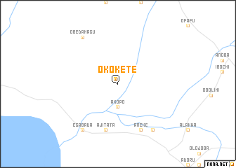 map of Okokete