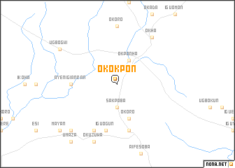 map of Okokpon